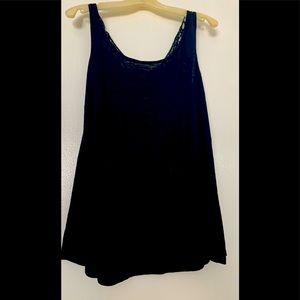 Black lace tank top